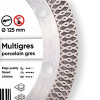 Diamantklinga Ø125, 22,23mm, Multigres – produktbild