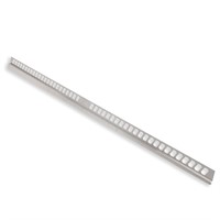 Fallist vägg höger borstat rostfritt 10mm, 1,48m – produktbild