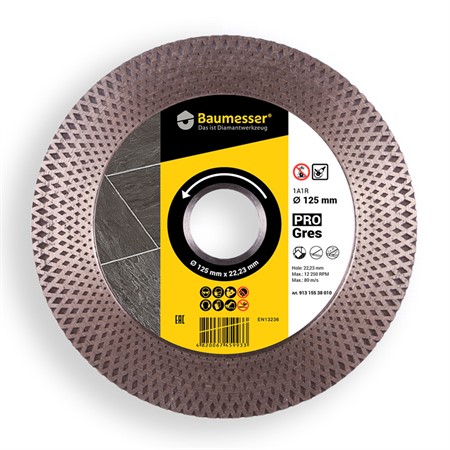 Diamantklinga Ø125, 22,23mm, PRO Gres