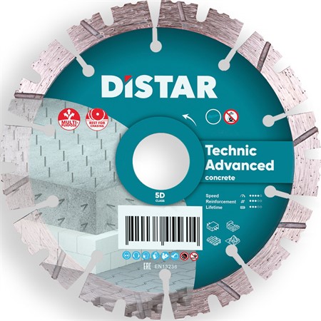 Diamantklinga Ø125, 22,23mm, Technic advanced