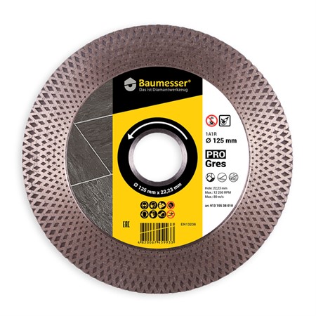 Diamantklinga Ø125, 22,23mm, PRO Gres