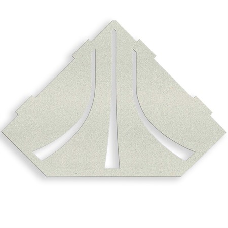 Duschhylla Quell hörn XL ostronvit, 283x196mm