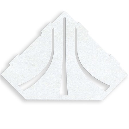 Duschhylla Quell hörn XL Sockervit, 283x196mm