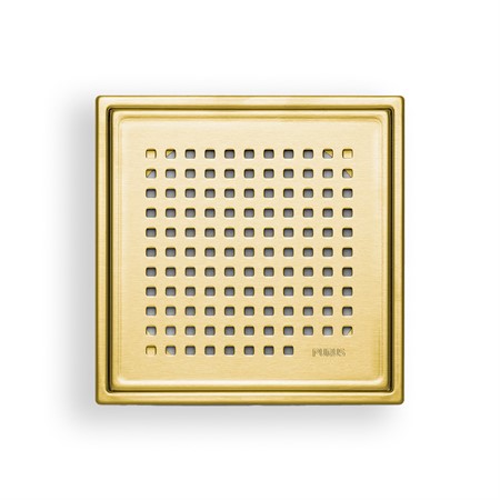 Golvsil 197x197mm, Purus Square Chess mässing