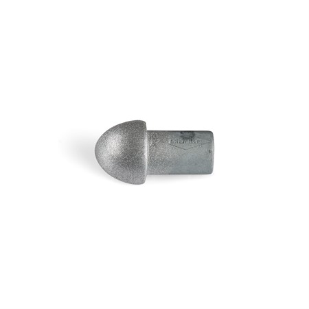 Hörndel kvartsrund alu. silvermetallic 6mm