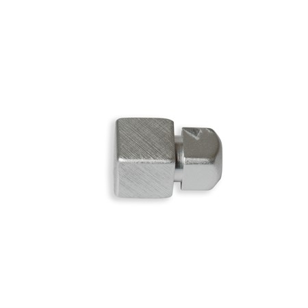 Hörndel kvadrat alu. kryssborstad 14mm