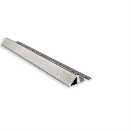 Kakellist 45° alu. silvermetallic 10mm 2,5m