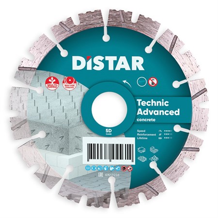 Diamantklinga Ø125, 22,23mm, Technic advanced
