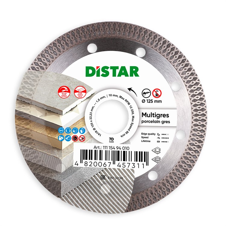 Diamantklinga Ø125, 22,23mm, Multigres – produktbild